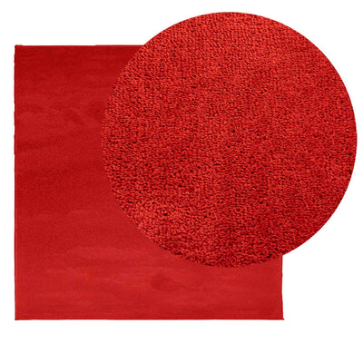 Rug OVIEDO Short Pile Red 200x200 cm