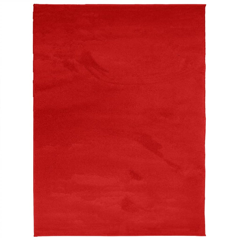 Rug OVIEDO Short Pile Red 240x340 cm