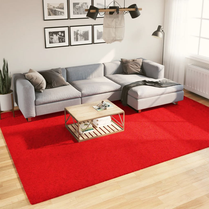 Rug OVIEDO Short Pile Red 240x340 cm