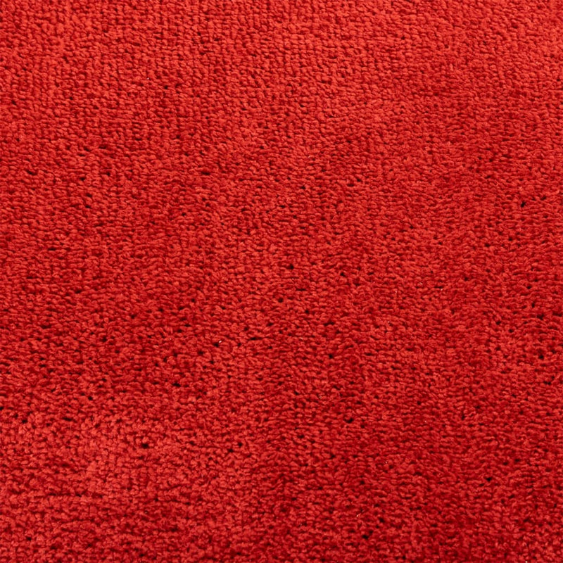 Rug OVIEDO Short Pile Red Ø 120 cm