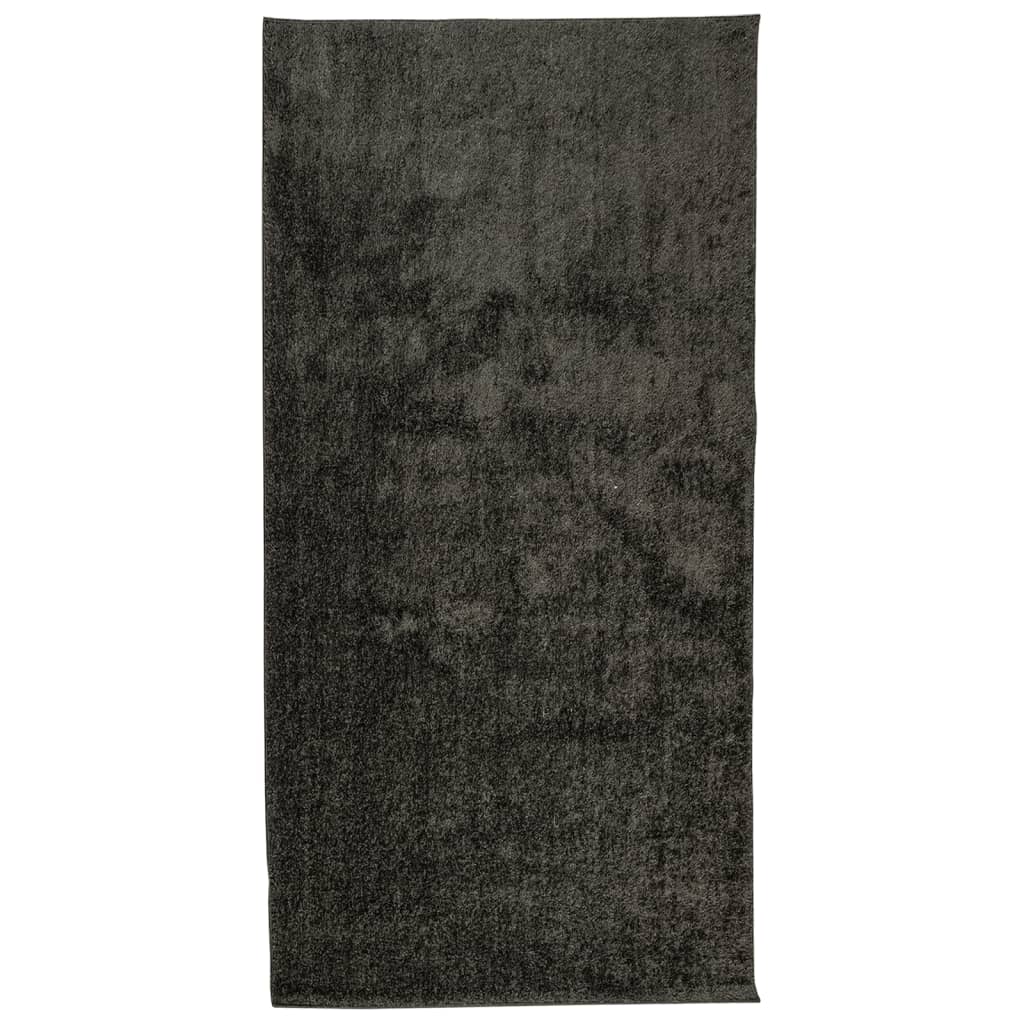vidaXL Rug ISTAN High Pile Shiny Look Anthracite 100x200 cm 2