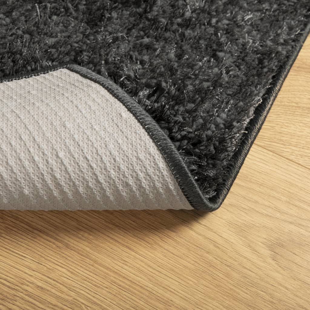vidaXL Rug ISTAN High Pile Shiny Look Anthracite 100x200 cm 5