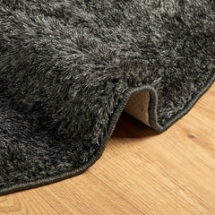 vidaXL Rug ISTAN High Pile Shiny Look Anthracite Ø 160 cm 6