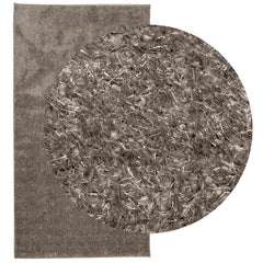vidaXL Rug ISTAN High Pile Shiny Look Grey 80x150 cm 3