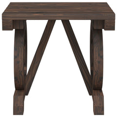 Garden Benches 2 pcs Solid Wood Fir Dark Brown 40 cm 38.5 cm 36.5 cm
