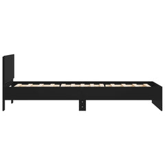 Bed Frame without Mattress Black 100 x 200 cm