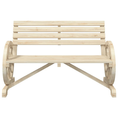 Garden Bench 2-Seater Solid Wood Fir