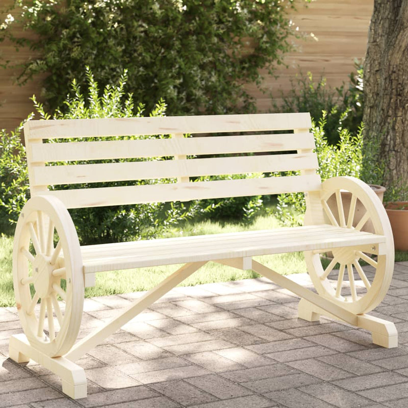 Garden Bench 2-Seater Solid Wood Fir