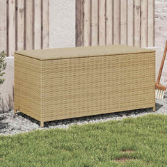 vidaXL Garden Storage Box Mix Beige 190L Poly Rattan 1