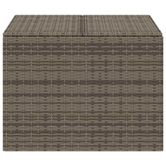 Garden Storage Box Poly Rattan Grey 80 x 75 x 59 cm