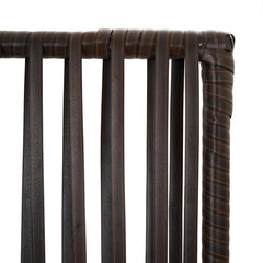 vidaXL Room Divider 3 Panels Brown Poly Rattan 6