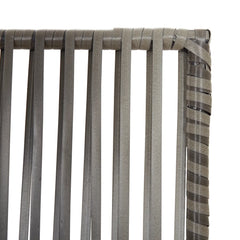 vidaXL Room Divider 4 Panels Grey Poly Rattan 6