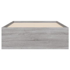 Bed Frame with Drawers without Mattress 90x200 cm Grey sonoma