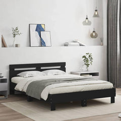 Bed Frame without Mattress 140x200 cm Black