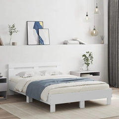 Bed Frame without Mattress 135x190 cm White