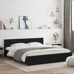 Bed Frame without Mattress Black 180 x 200 cm