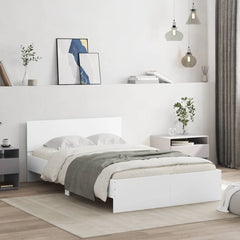 Bed Frame without Mattress White 120 x 190 cm