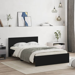 Bed Frame without Mattress Black 120 x 190 cm