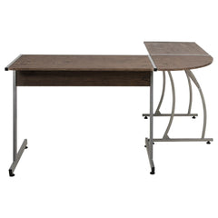 vidaXL Corner Desk Brown Engineered Wood 3