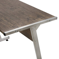 vidaXL Corner Desk Brown Engineered Wood 5