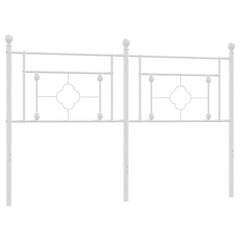 vidaXL Metal Replace Headboard White 160 cm 2