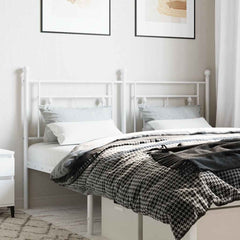 vidaXL Metal Replace Headboard White 160 cm 1