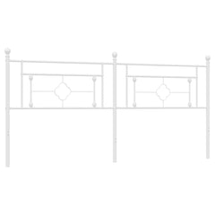 vidaXL Metal Replace Headboard White 193 cm 5