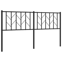 vidaXL Metal Replace Headboard Black 160 cm 2