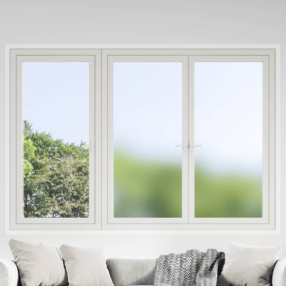 Window Films 3 pcs Static PVC Frosted Grey 60 cm 100 m