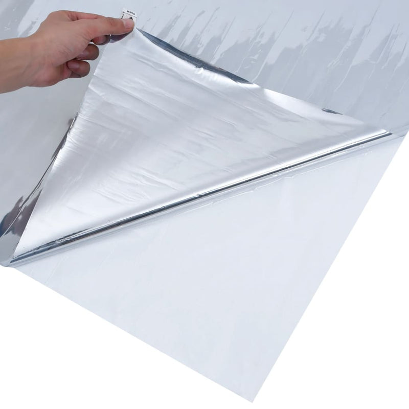 Solar Films 3 pcs Static Reflective Effect Silver PVC