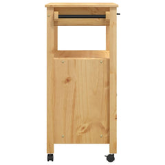 Kitchen Trolley "MONZA" 60x40x88,5 cm Solid Wood Pine Brown 84 x 40 x 88.5 cm