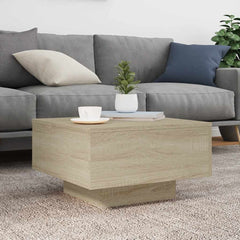 vidaXL Coffee Table Sonoma Oak 55x55x31 cm Engineered Wood 3