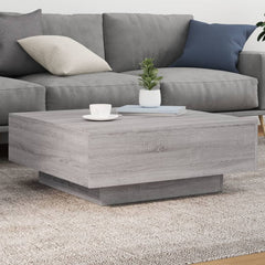 vidaXL Coffee Table with LED Lights 80x80x31 cm