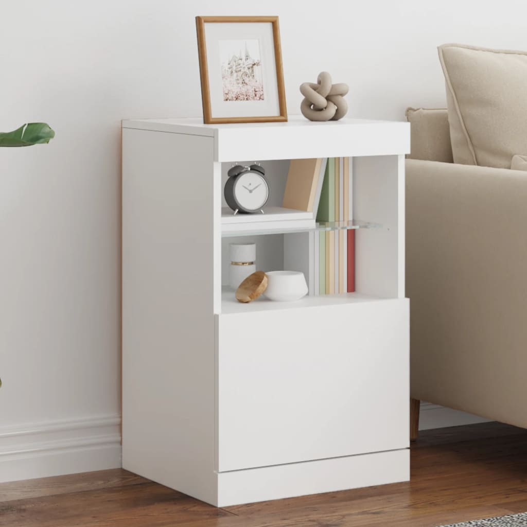 vidaXL Sideboard with LED Lights 41x37x67 cm