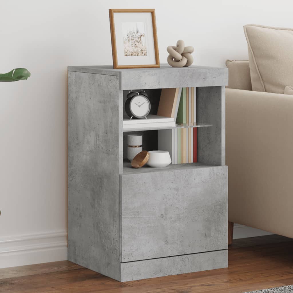 vidaXL Sideboard with LED Lights 41x37x67 cm