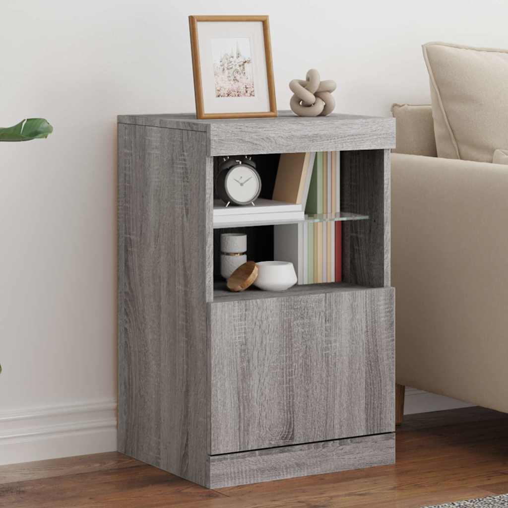 vidaXL Sideboard with LED Lights 41x37x67 cm