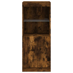 vidaXL Sideboard with LED Lights Smoked Oak 41x37x100 cm 6