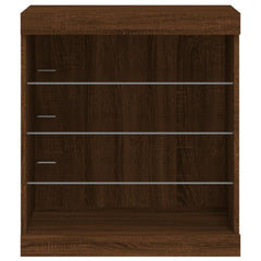vidaXL Sideboard with LED Lights Brown Oak 60.5x37x67 cm 6