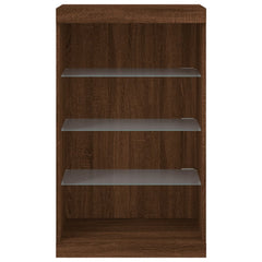 vidaXL Sideboard with LED Lights Brown Oak 60.5x37x100 cm 6