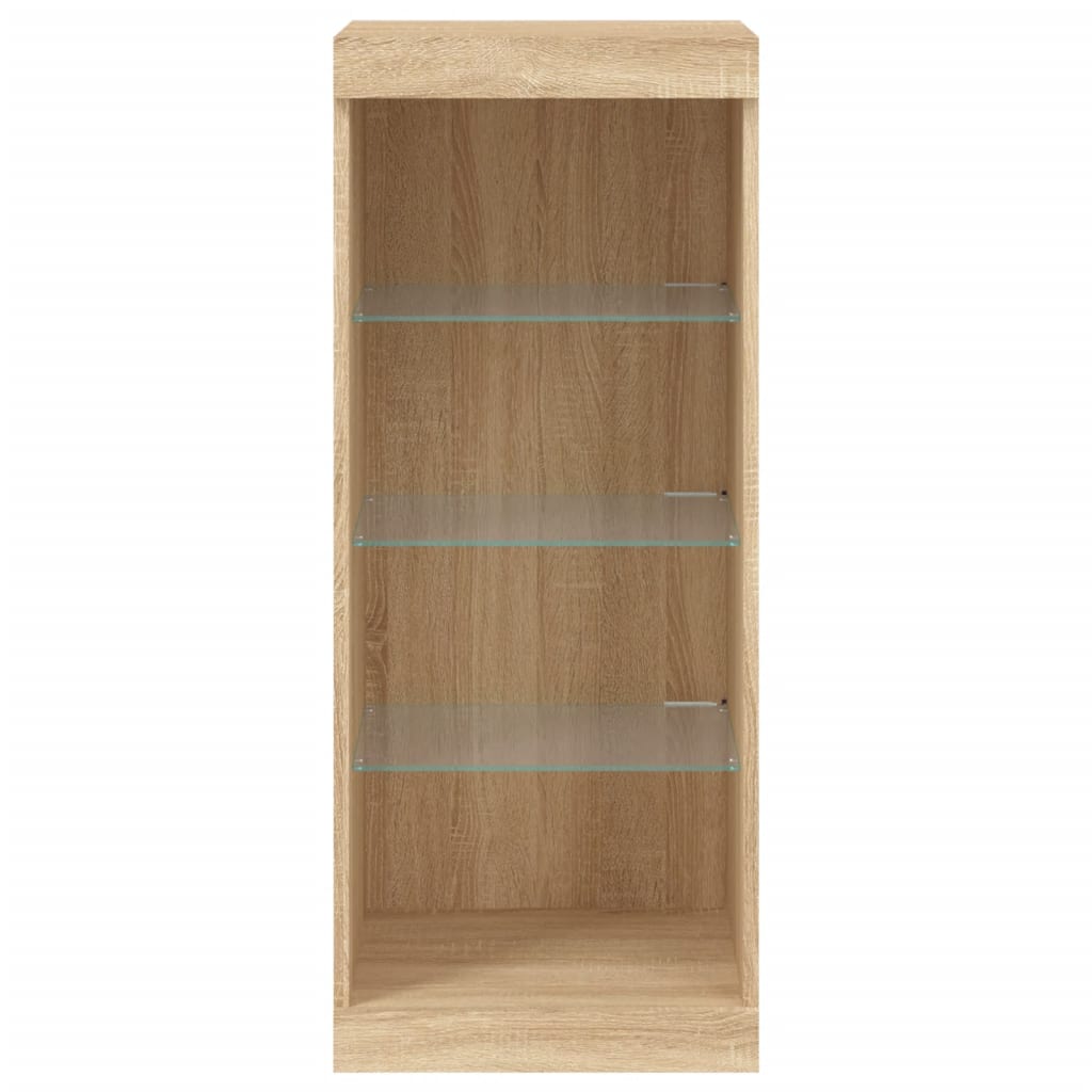vidaXL Sideboard with LED Lights Sonoma Oak 41x37x100 cm 6