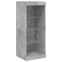 vidaXL Sideboard with LED Lights Concrete Grey 41x37x100 cm 5