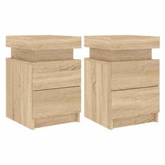 Bedside Cabinet with LED Lights