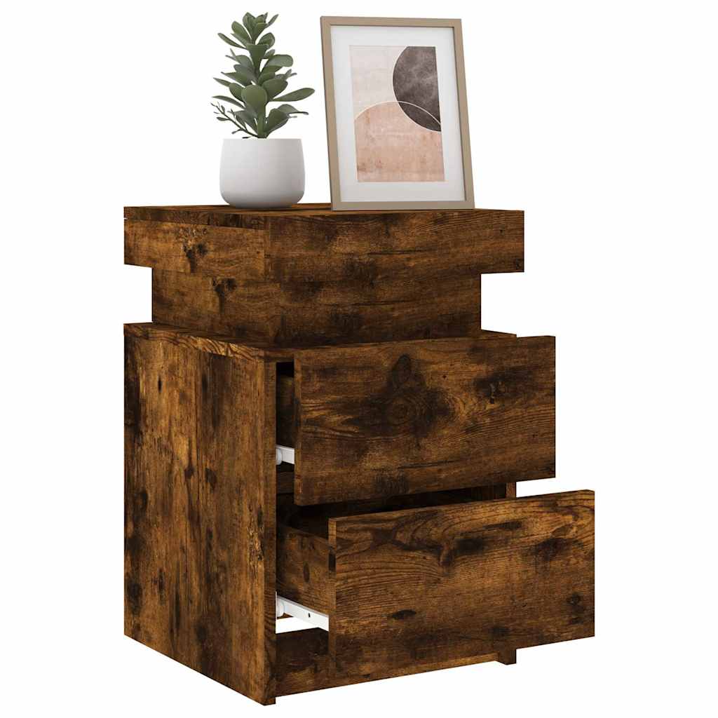 Bedside Cabinet with LED Lights