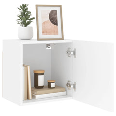 vidaXL TV Wall Cabinet White 40.5x30x40 cm Engineered Wood 5