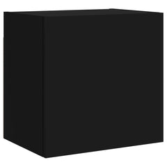 vidaXL TV Wall Cabinets 2 pcs Black 40.5x30x40 cm Engineered Wood 6