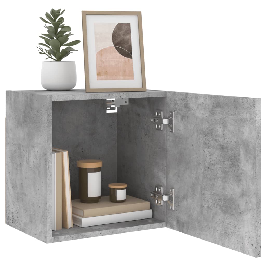 vidaXL TV Wall Cabinets 2 pcs Concrete Grey 40.5x30x40 cm Engineered Wood 5
