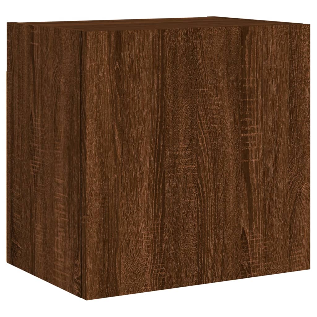 vidaXL TV Wall Cabinets 2 pcs Brown Oak 40.5x30x40 cm Engineered Wood 6