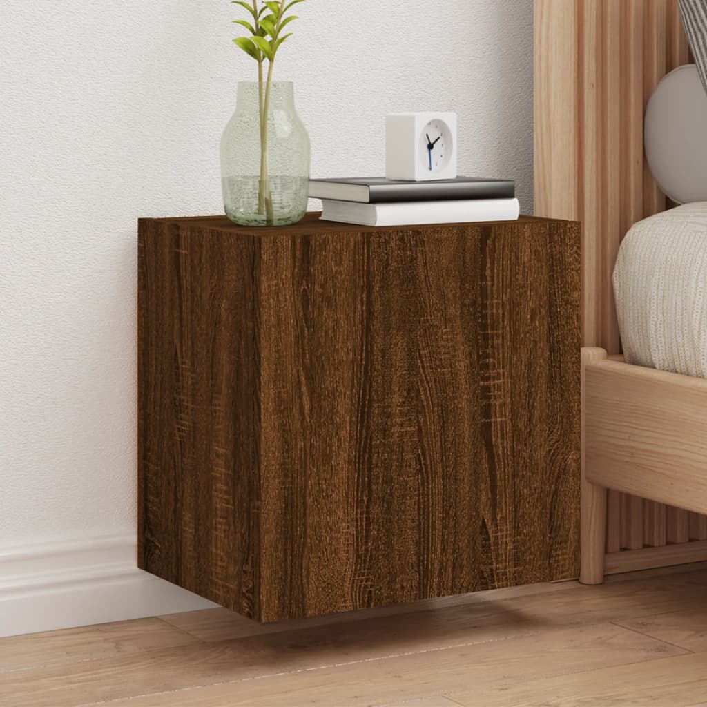 vidaXL TV Wall Cabinets 2 pcs Brown Oak 40.5x30x40 cm Engineered Wood 1