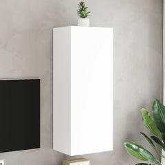 TV Wall Cabinet 40.5x30x102 cm Engineered Wood White