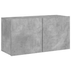 vidaXL TV Cabinet Wall-mounted Concrete Grey 80x30x41 cm 2